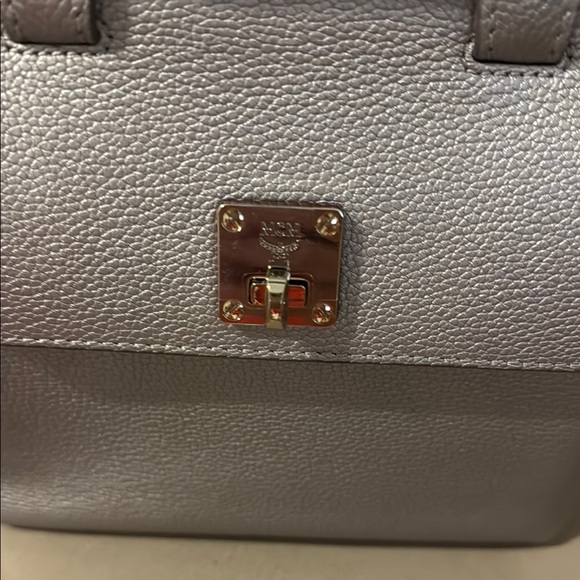 MCM Milla mini crossbody silver handbag - Picture 7 of 12